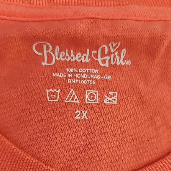 Orange‎ Butterfly Graphic Tee - Picture 5 of 7